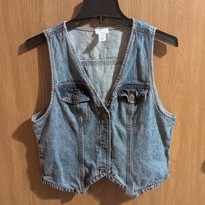 West of Melrose Denim Vest, L
